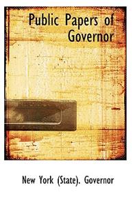 Public Papers of Governor