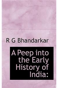 Peep Into the Early History of India