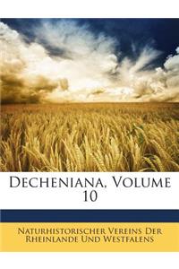 Decheniana, Volume 10