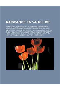 Naissance En Vaucluse