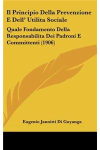Il Principio Della Prevenzione E Dell' Utilita Sociale