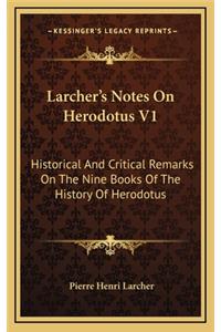 Larcher's Notes On Herodotus V1