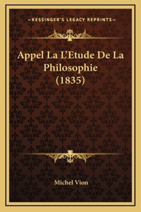 Appel La L'Etude De La Philosophie (1835)