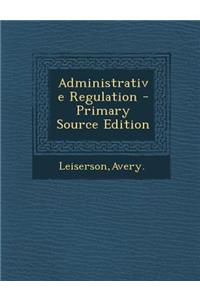 Administrative Regulation