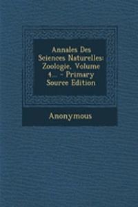 Annales Des Sciences Naturelles