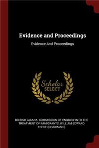 Evidence and Proceedings: Evidence and Proceedings