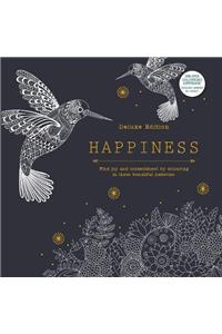 Happiness: Find Joy and Contentment by Colouring in these Beautiful Patterns (Deluxe Colouring) - Vol. 2