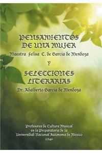 Pensamientos de una mujer y selecciones literarias.