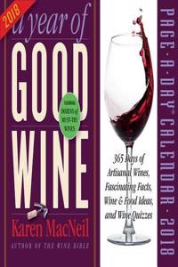A Year of Good Wine Page-A-Day Calendar 2018