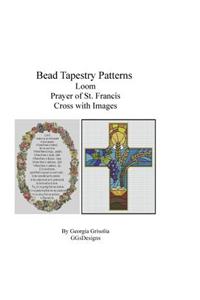 Bead Tapestry Patterns Loom Prayer of St. Francis and Cross with Images