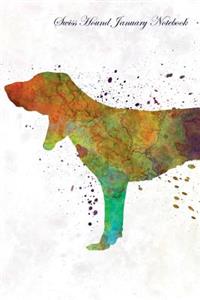 Swiss Hound January Notebook Swiss Hound Record, Log, Diary, Special Memories, To Do List, Academic Notepad, Scrapbook & More