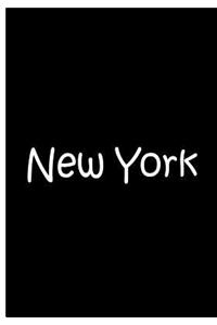 New York - Black and White Notebook / Journal / Blank Lined Pages