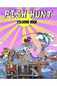 Fish Hunt Coloring Book