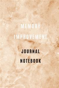 Memory Improvement journal notebook 105 pages 6*9