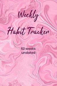 Weekly Habit Tracker 52 weeks undated