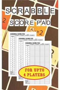 Scrabble Score Pad for Upto 4 players
