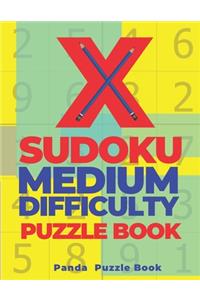 X Sudoku Medium Difficulty Puzzle Book