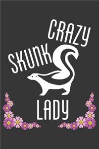 Crazy Skunk Lady Notebook