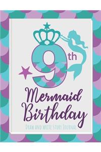9th Mermaid Birthday Draw and Write Story Journal