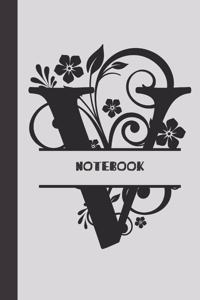 V Notebook letter
