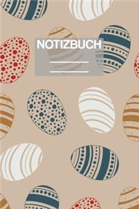 Notizbuch A5 Muster Ostereier Eier