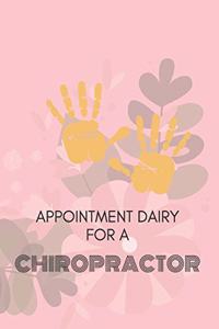 Appointment Diary for a Chiropractor