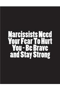Narcissists Need Your Fear To Hurt You - Be Brave and Stay Strong
