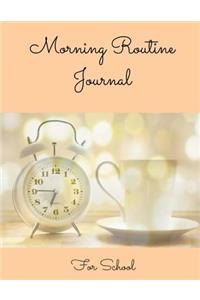 Morning Routine for School Journal