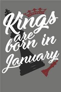Kings Are Born in January - Birthday Month Journals