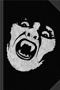 Zombie Vampire Chick Vintage Journal Notebook