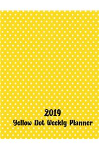 2019 Yellow Dot Weekly Planner