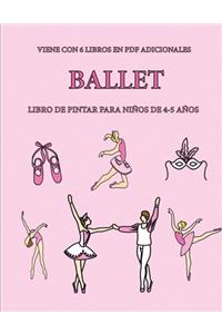 Libro de pintar para niños de 4-5 años. (Ballet)
