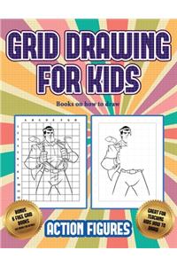 Books on how to draw (Grid drawing for kids - Action Figures)
