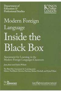 Modern Foreign Languages Inside the Black Box: Assessment for Learning in the Modern Foreign Languages Classroom