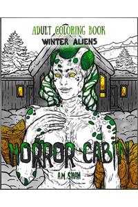 Adult Coloring Book Horror Cabin