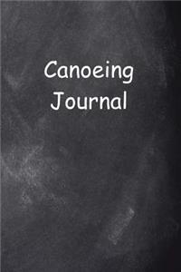 Canoeing Journal Chalkboard Design