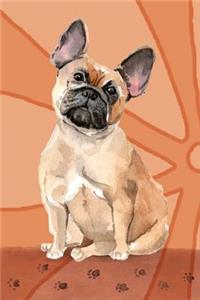 Bullet Journal Notebook for Dog Lovers, French Bulldog Sitting Pretty 7: 162 Numbered Pages with 150 Dot Grid Pages, 6 Index Pages and 2 Key Pages for Journaling, Writing, Planning and Doodling, for Women, Men, Kids, Easy