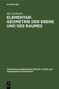 Elementargeometrie Der Ebene Und Des Raumes
