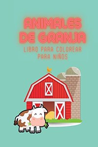Animales de granja Libro para colorear para niños