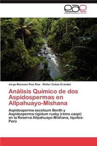 Análisis Químico de dos Aspidospermas en Allpahuayo-Mishana