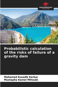 Probabilistic calculation of the risks of failure of a gravity dam