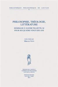 Philosophie, Theologie, Litterature