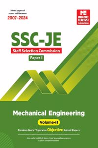 SSC-JE: Mechanical Engineering 2025- Previous Year Objective Solved Paper-1 Volume-2 [Paperback] Made Easy [Paperback] Made Easy [Paperback] Made Easy
