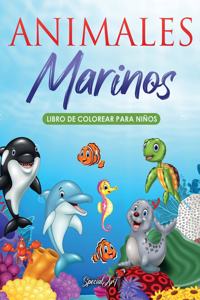 Animales Marinos - Libro de Colorear para Niños