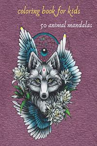 coloring book for kids 50 animal mandalas