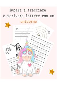 Impara a tracciare e scrivere lettere con un unicorno