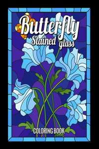 Butterfly Stained Glass Coloring Book