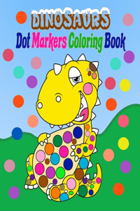 Dinosaurs dot markers coloring book