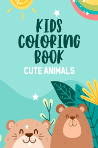 Kids Coloring Book Cute Animals