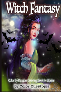 Witch Fantasy Color By Number Coloring Book For Adults